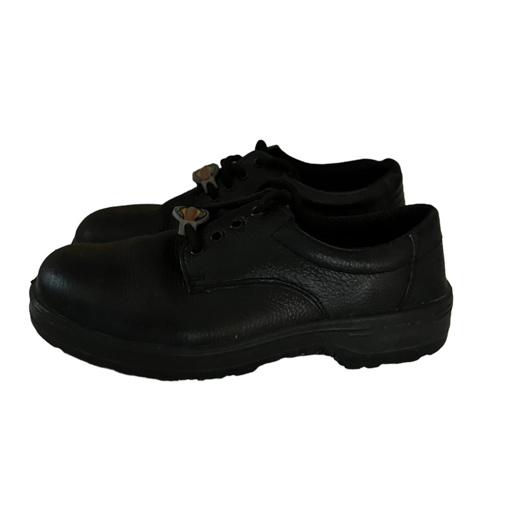 Warrior Black Safety Steel Toe Shoes Sz 7